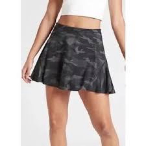 Athleta Dresses & Skirts - Athleta Black Camouflage Tennis Skirt